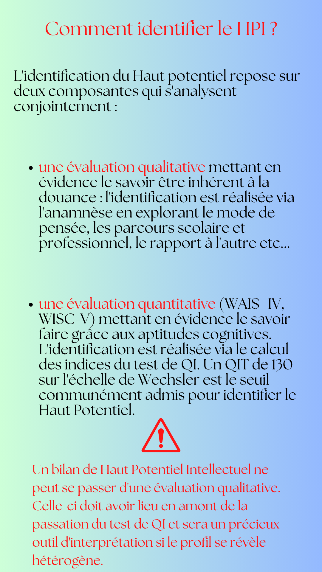 Comment identifier le HPI cabinet psychothérapie Potentialité